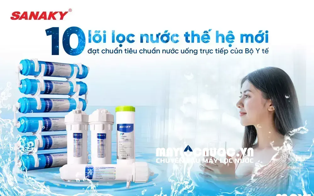 Máy lọc nước Sanaky SNK-NN2310TN - 10 cấp lọc