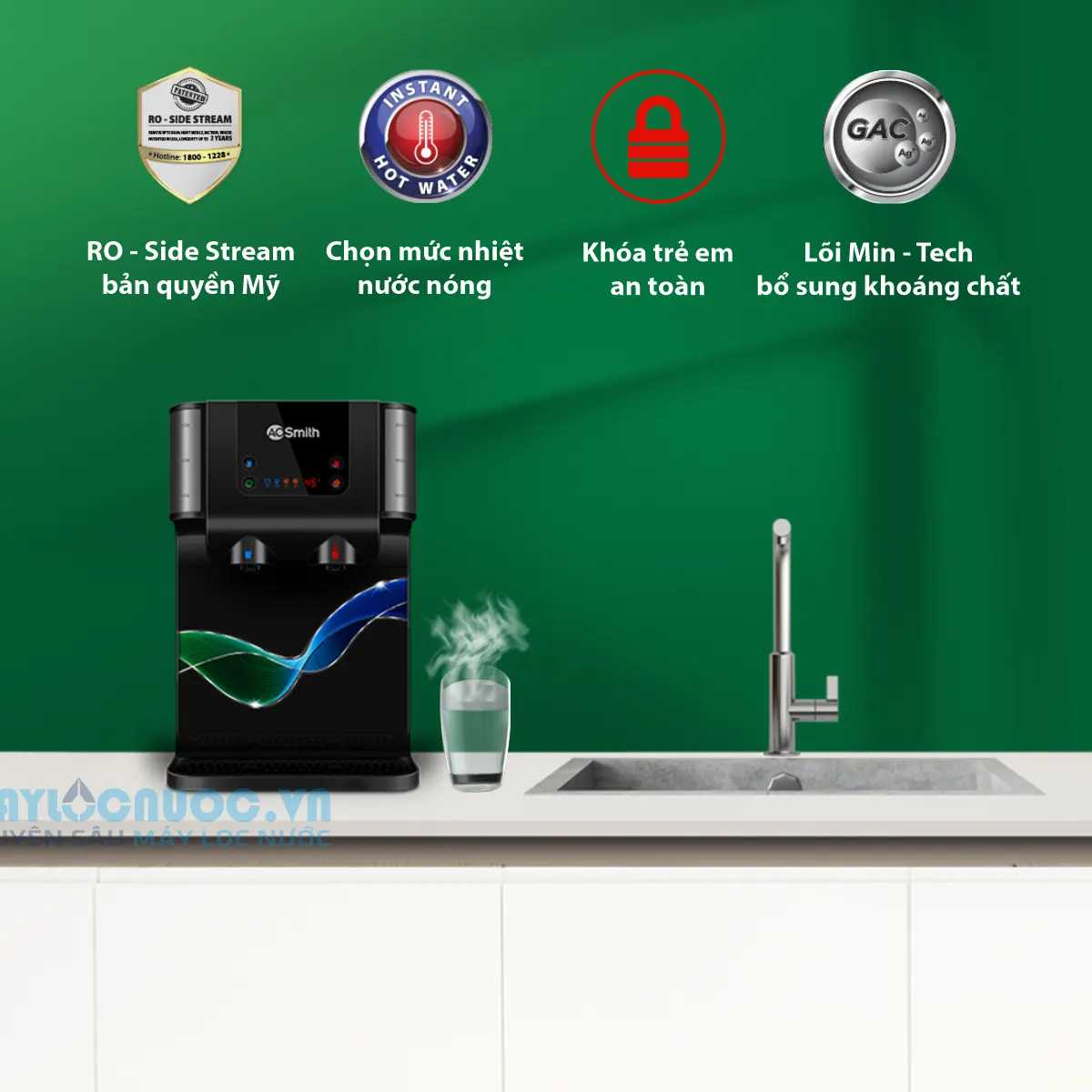 Máy lọc nước A. O. Smith ProPlanet P7 - 5 cấp loc