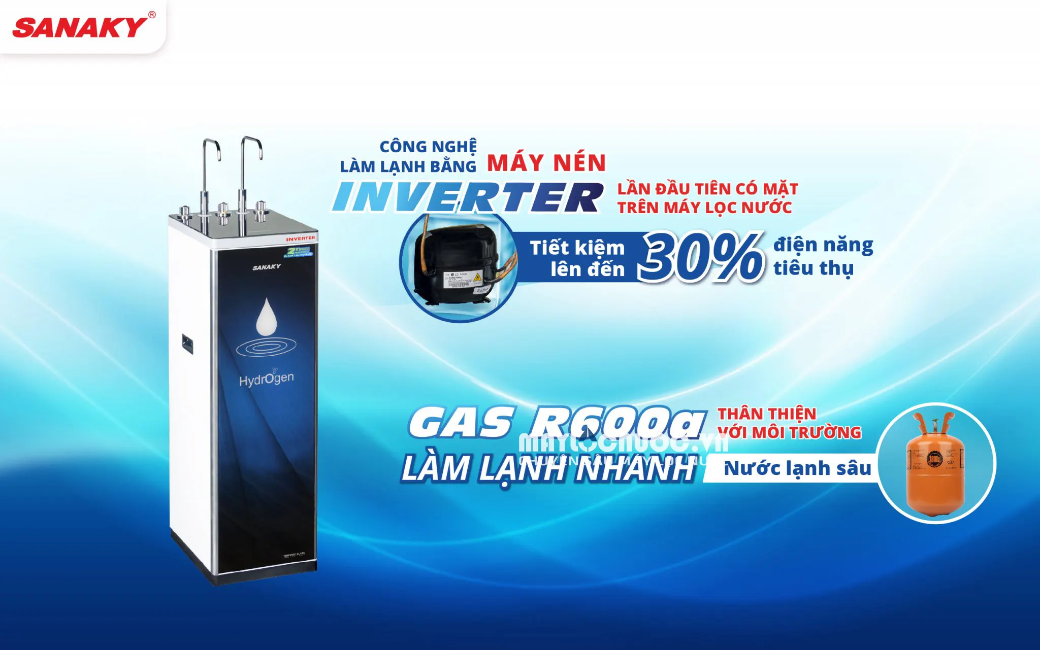 Máy lọc nước Sanaky Slim VH-3210VD3 -  10 cấp lọc