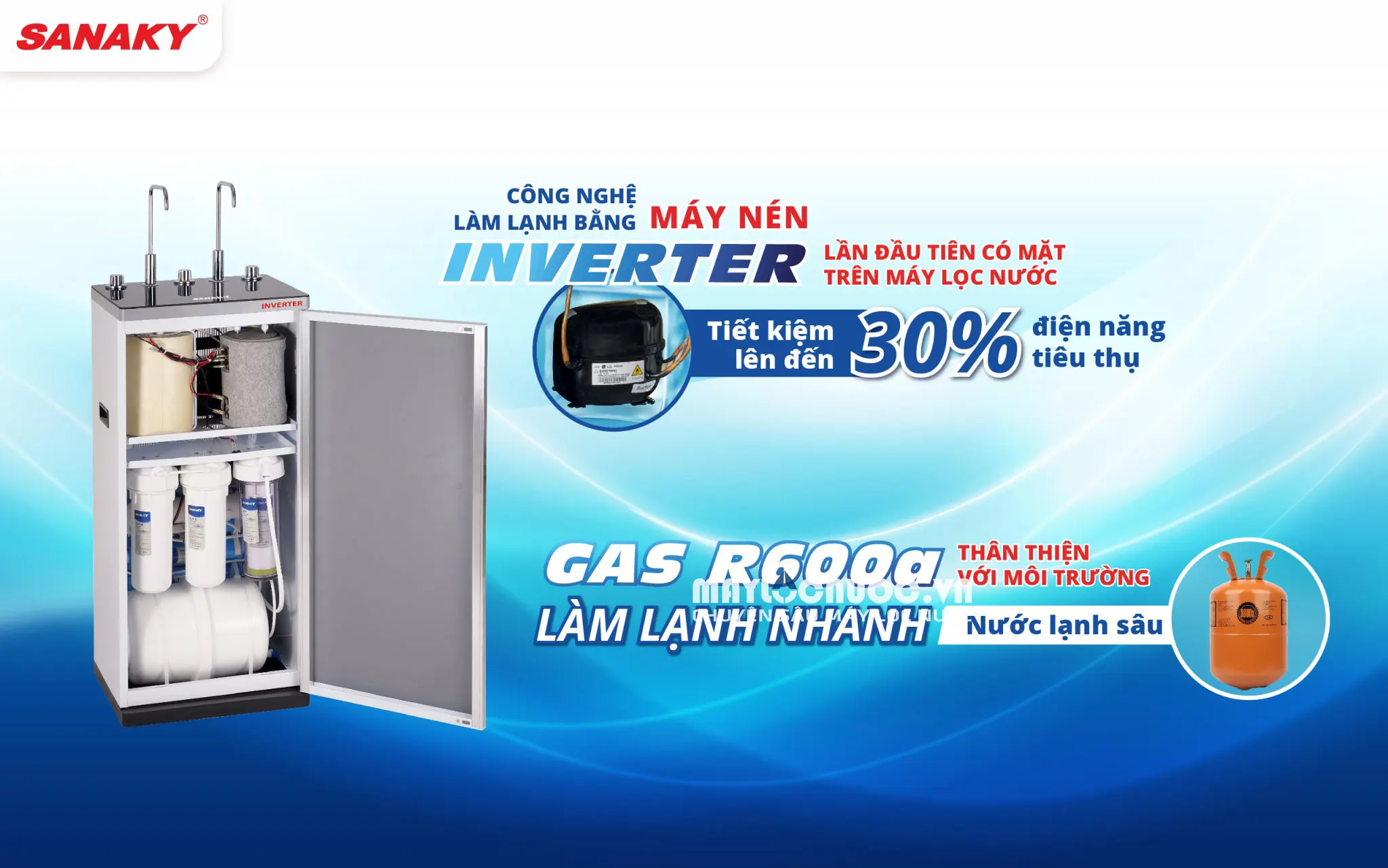 Máy lọc nước Sanaky VH-6210VD3 - 10 cấp lọc
