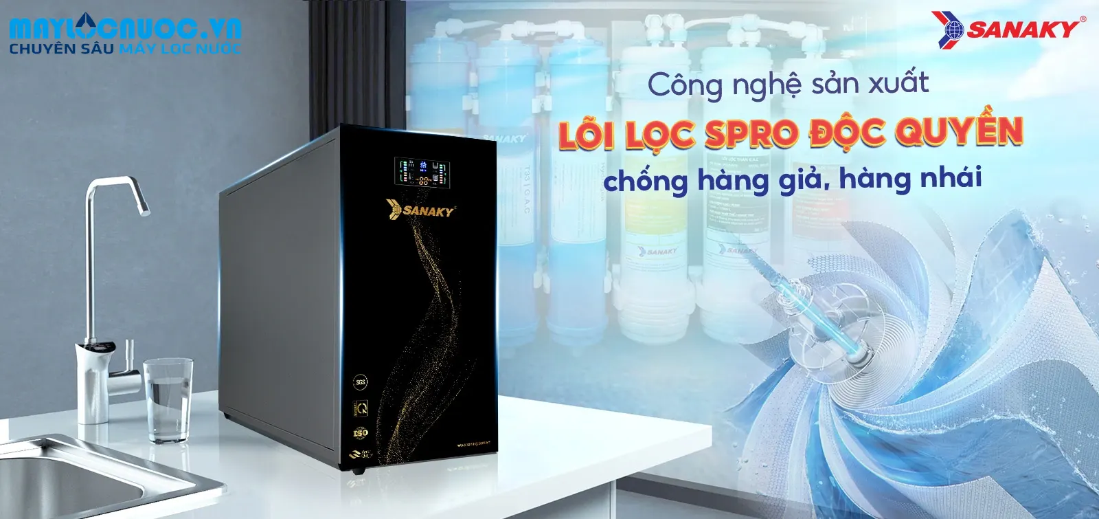 Máy lọc nước Sanaky SNK-CT2410N-10 cấp lọc