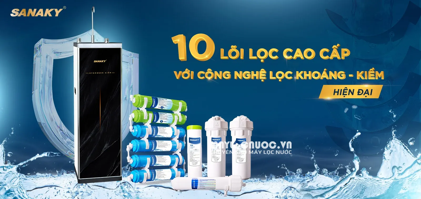 Máy lọc nước Sanaky SNK-S1HK003 - 10 cấp lọc