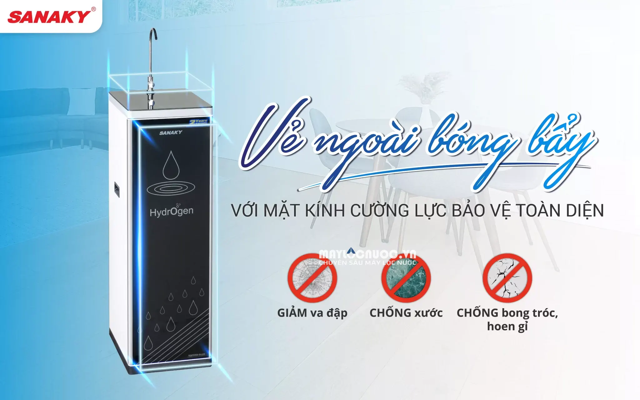 Máy lọc nước Sanaky Slim VH-101HP - 11 cấp lọc