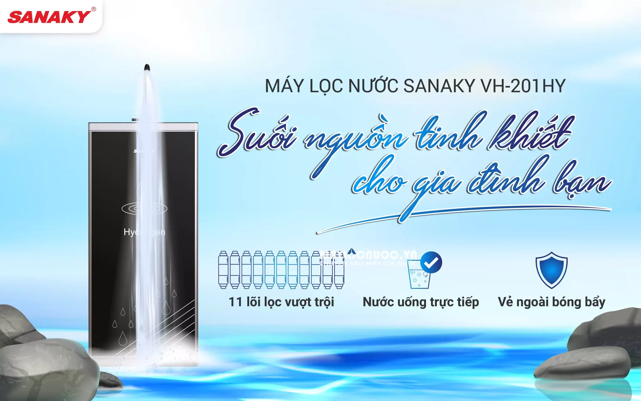 Máy lọc nước Sanaky VH-201HY-11 cấp lọc
