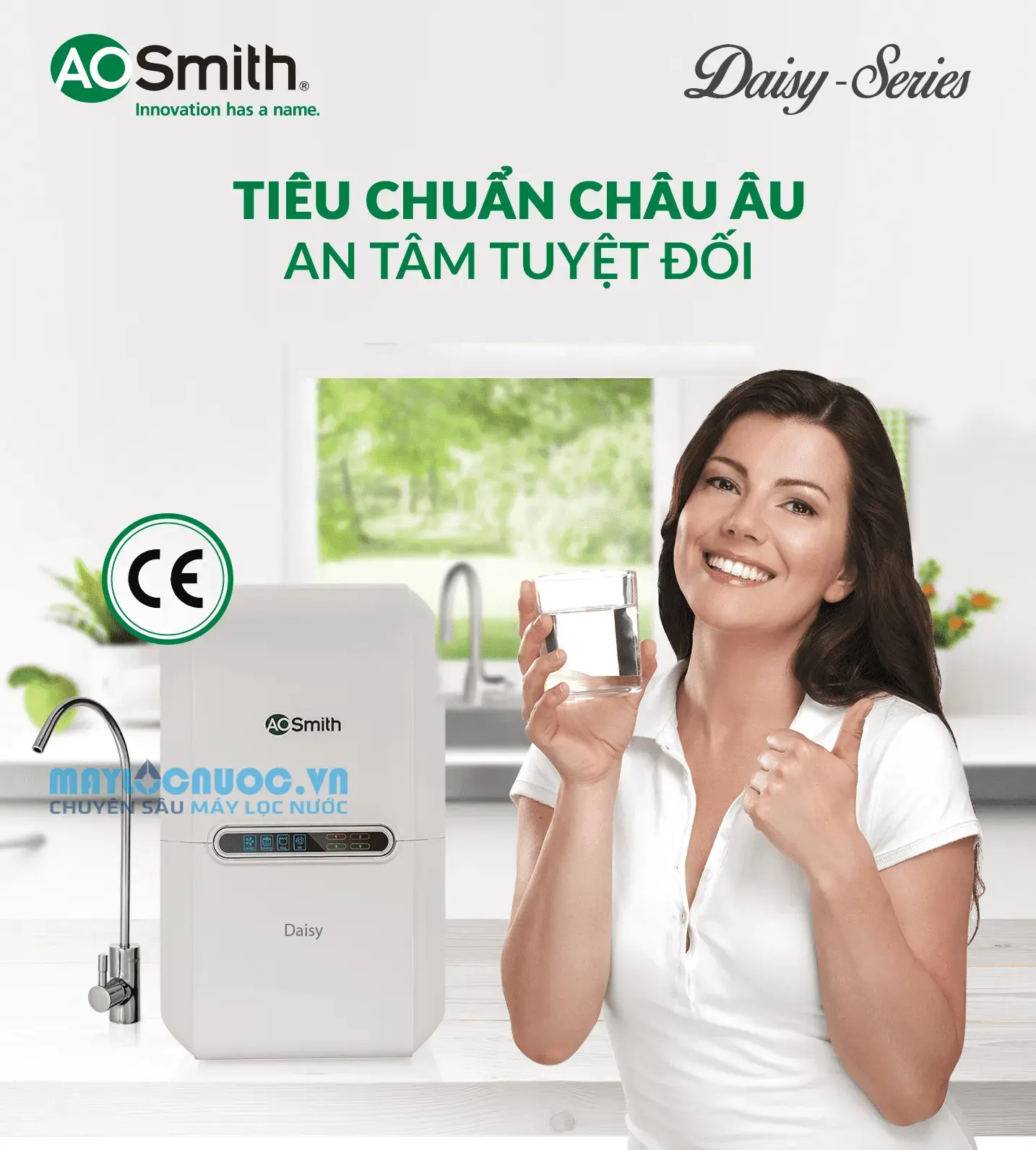 Máy lọc nước A. O. Smith Daisy - 5 cấp lọc