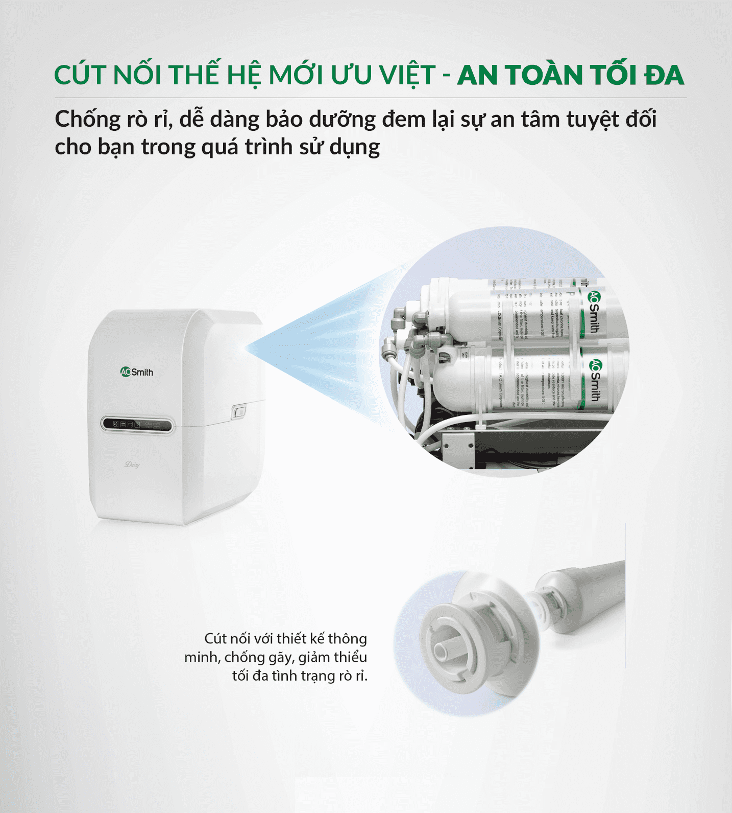Máy lọc nước A. O. Smith Daisy - 5 cấp lọc
