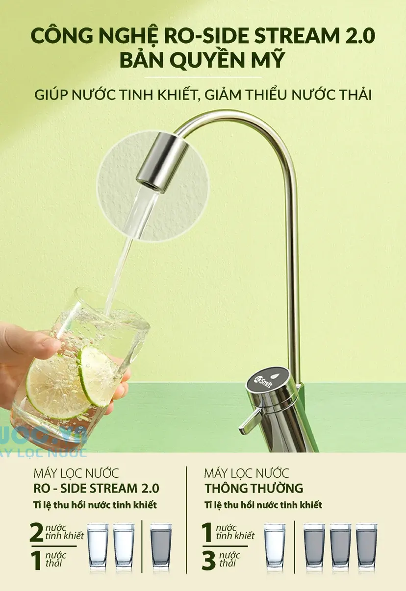 Máy lọc nước A. O. Smith S400 - 5 cấp lọc