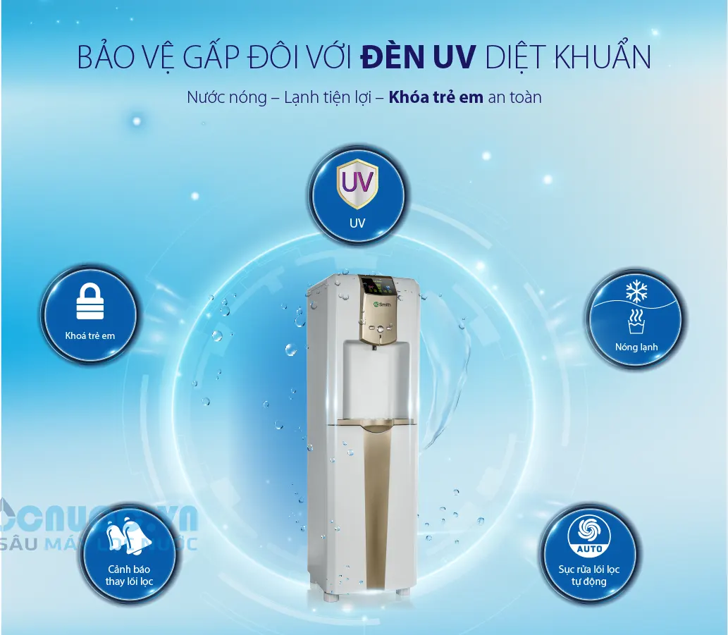 Máy lọc nước A. O. Smith ADR75-V-ET-1 - 5 cáp lọc