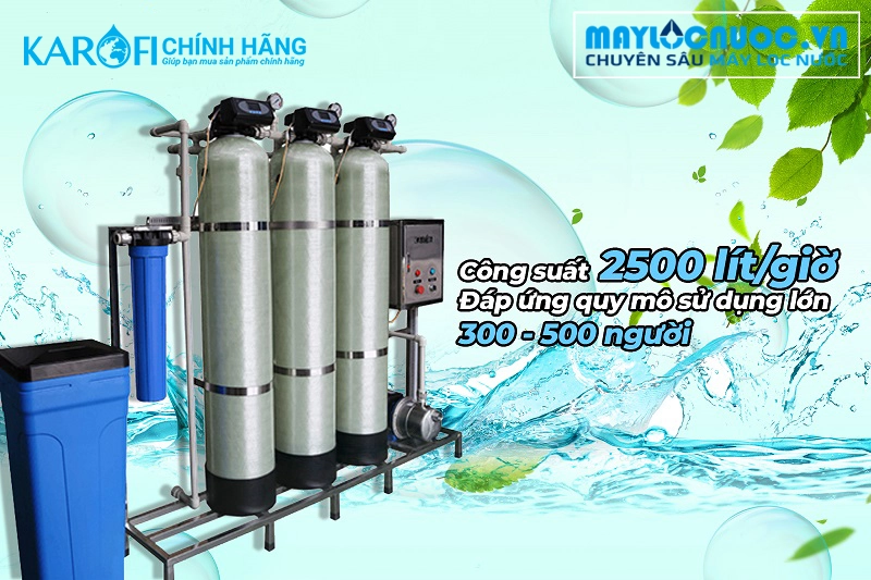 Máy lọc nước đầu nguồn Karofi KTF-333C - Cột FRP