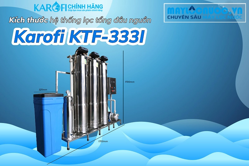 Máy lọc nước đầu nguồn Karofi KTF-333I - Cột Inox