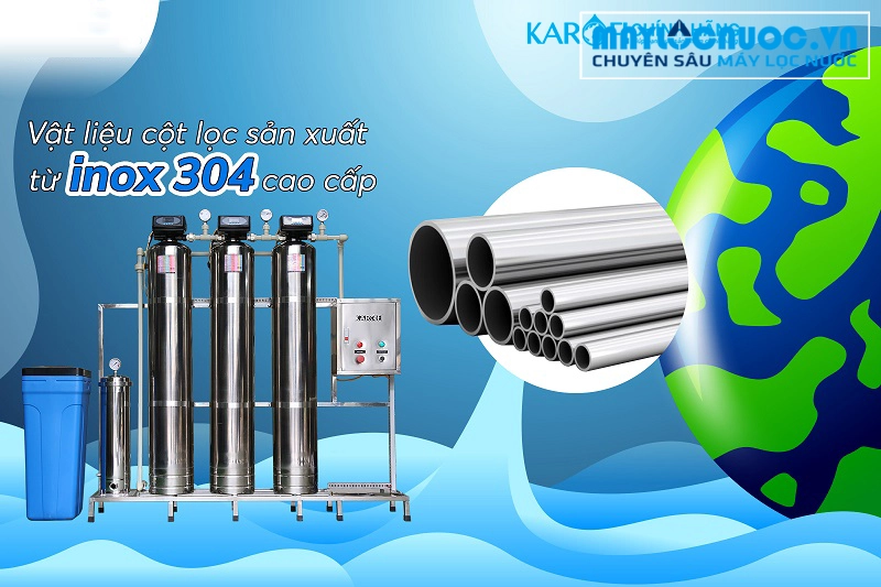 Máy lọc nước đầu nguồn Karofi KTF-333I - Cột Inox