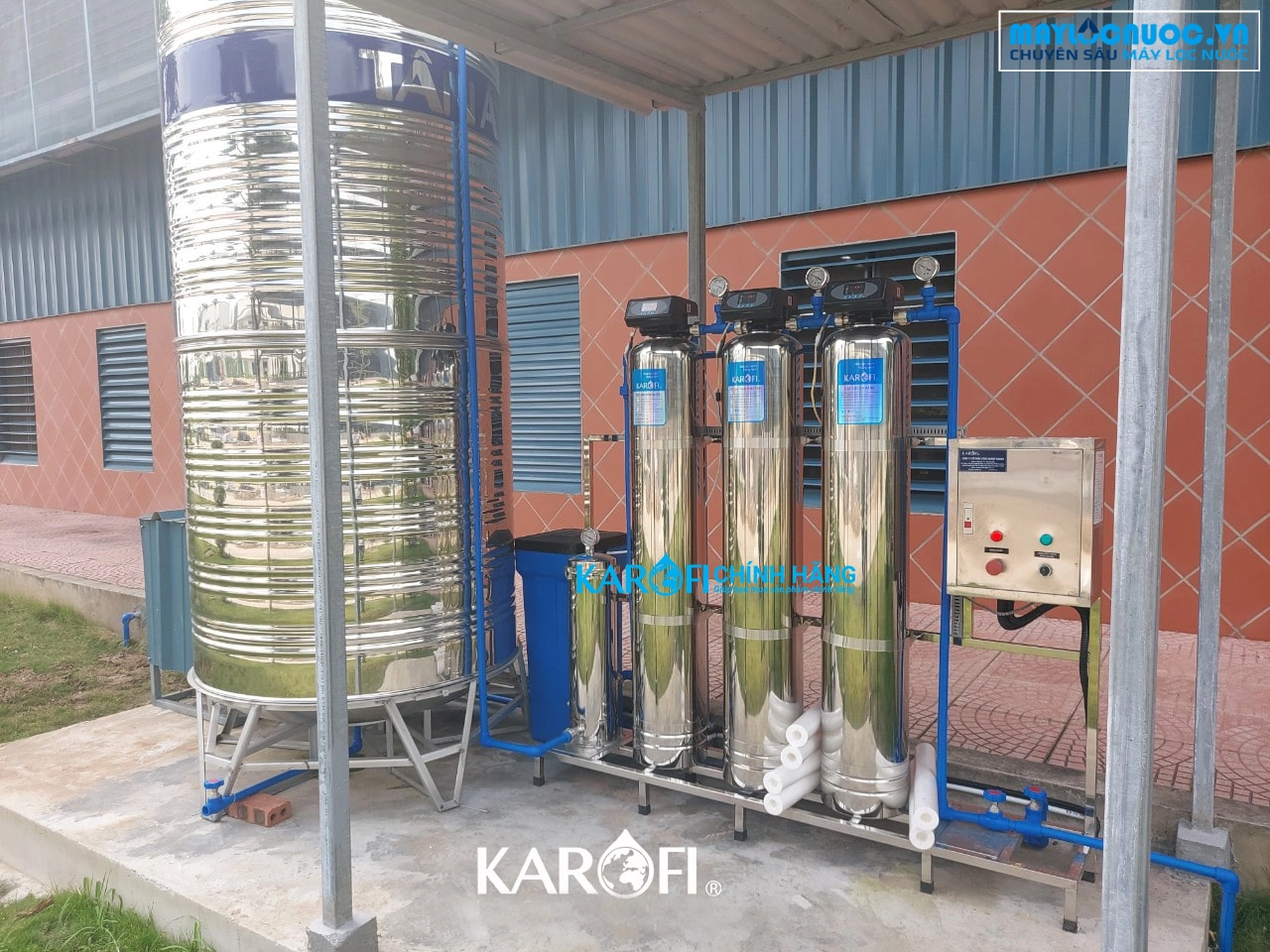 Máy lọc nước đầu nguồn Karofi KTF-333I - Cột Inox