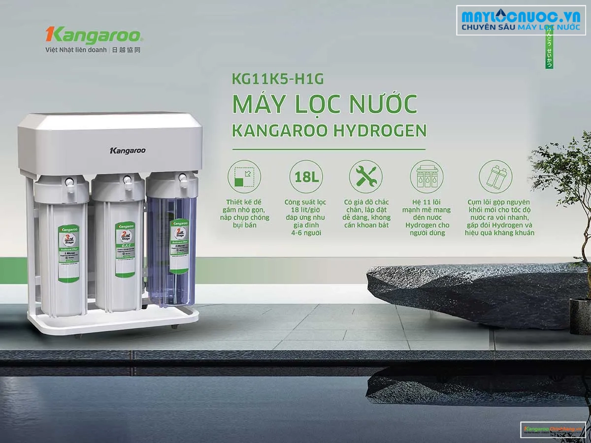 Máy lọc nước Kangaroo Hydrogen KG11K5-H1G Máy lọc nước Kangaroo Hydrogen KG11K5-H1G