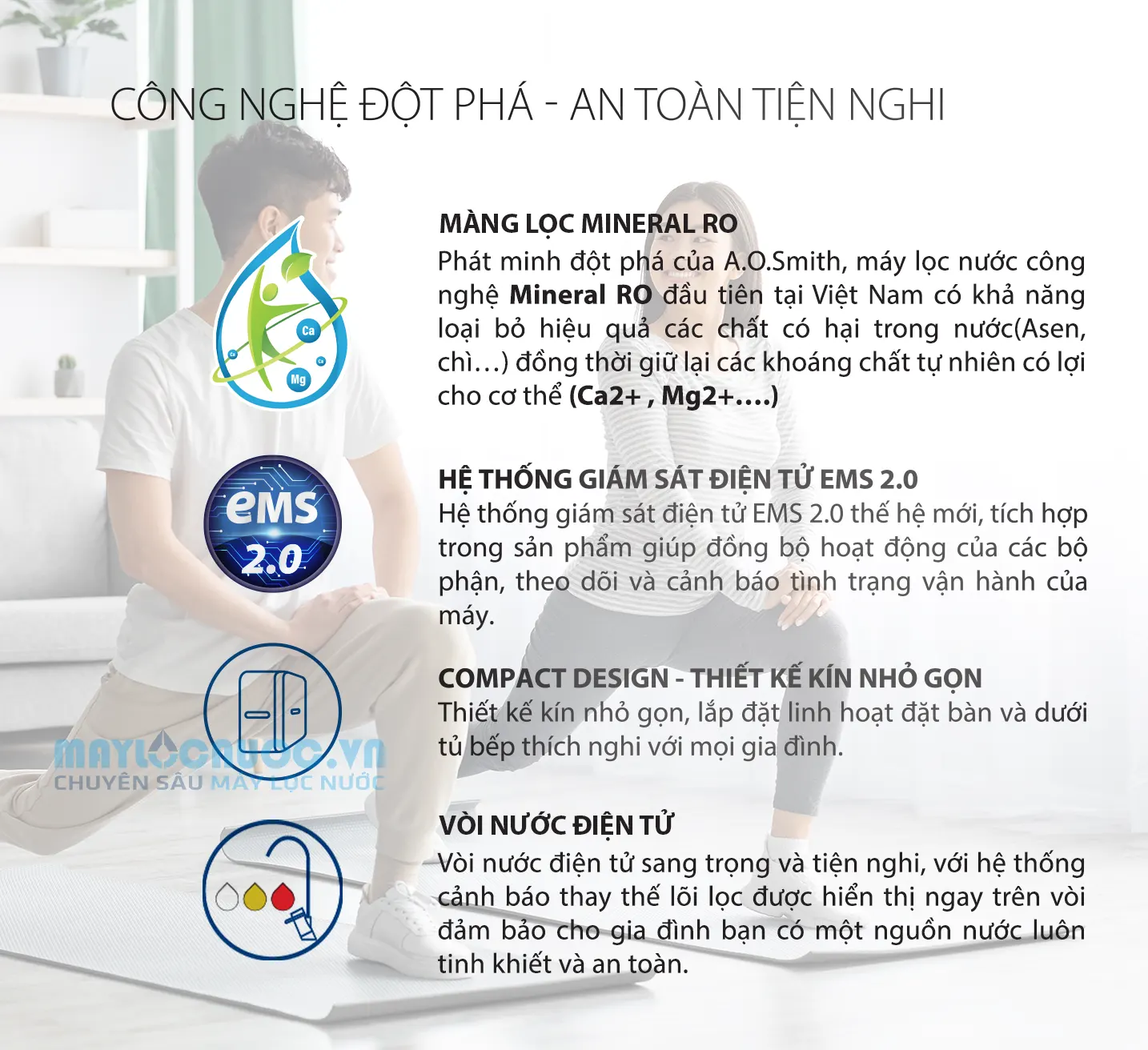 Máy lọc nước A. O. Smith VITA Plus