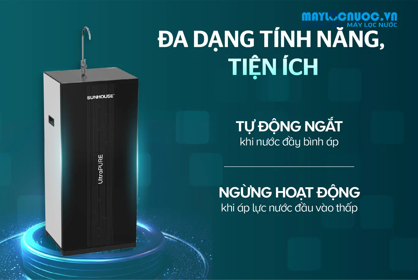 Máy lọc nước RO UltraPURE SUNHOUSE SHA8691K- 9 LÕI