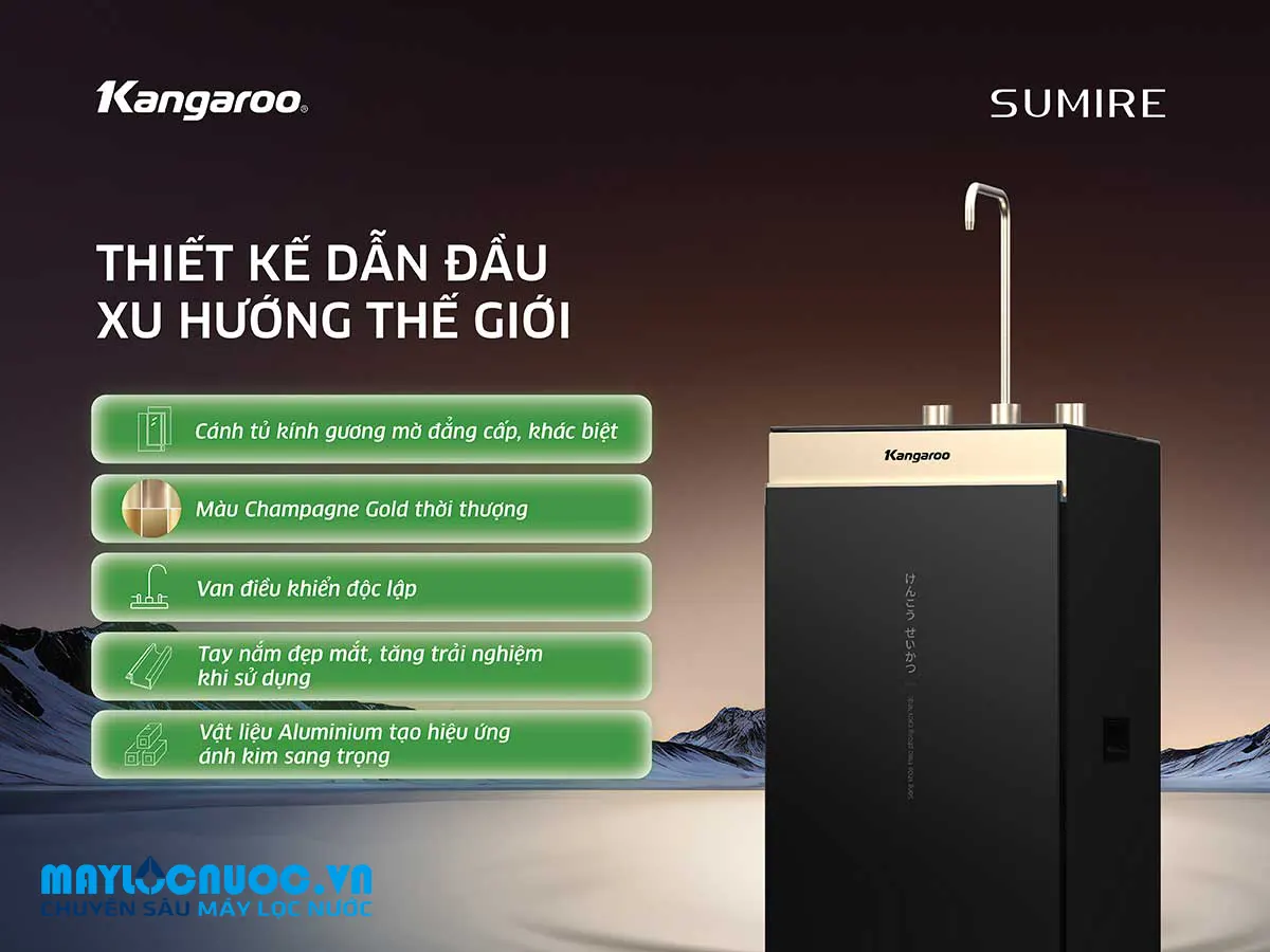 Máy lọc nước Kangaroo Hydrogen ion kiềm KGEP13A1