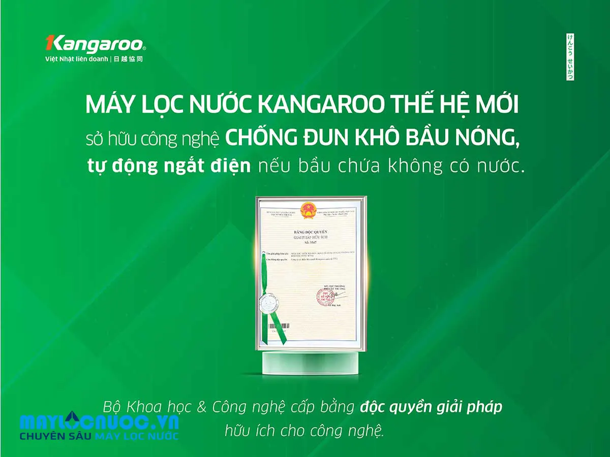 Máy lọc nước Kangaroo Hydrogen ion kiềm nóng lạnh KGHC13A2 