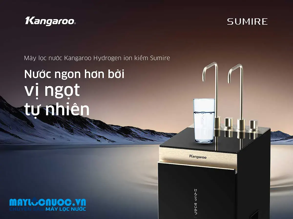 Máy lọc nước Kangaroo Hydrogen ion kiềm nóng lạnh KGHC13A2 