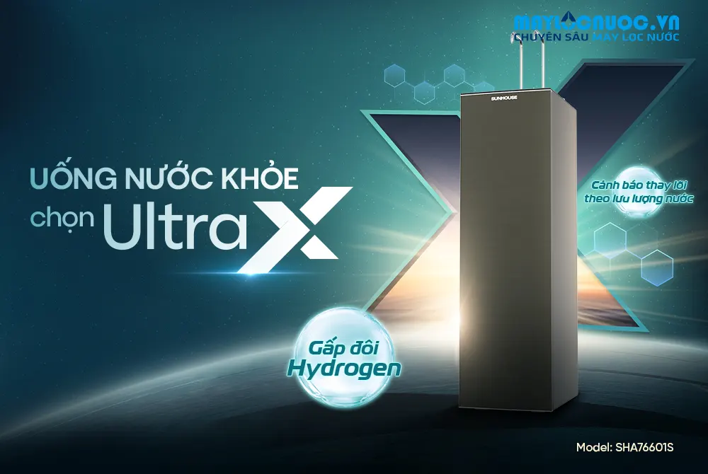 MÁY LỌC NƯỚC RO UltraX SUNHOUSE SHA76601S - 11 cấp lọc