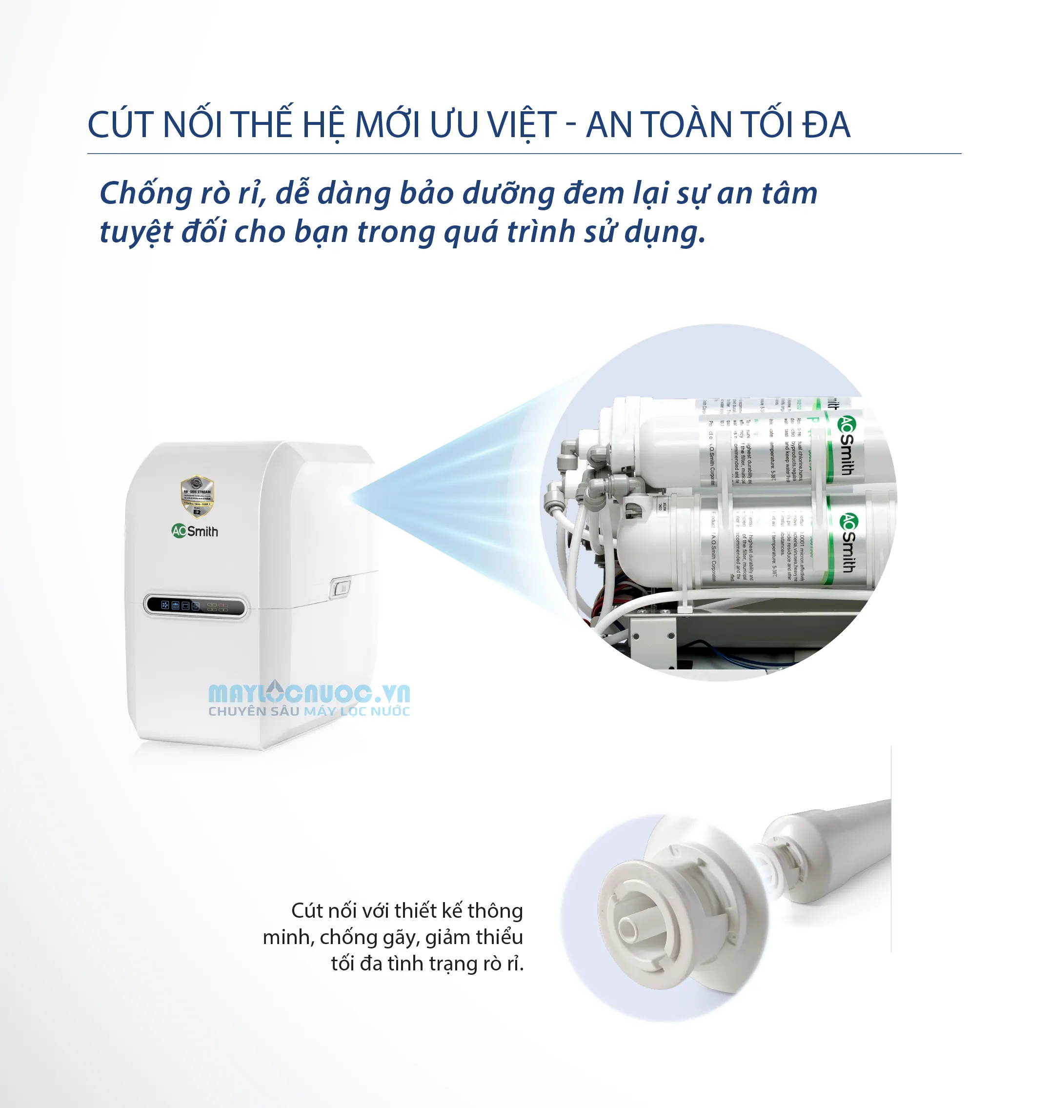 Máy lọc nước A. O. Smith E3 - 5 cấp lọc