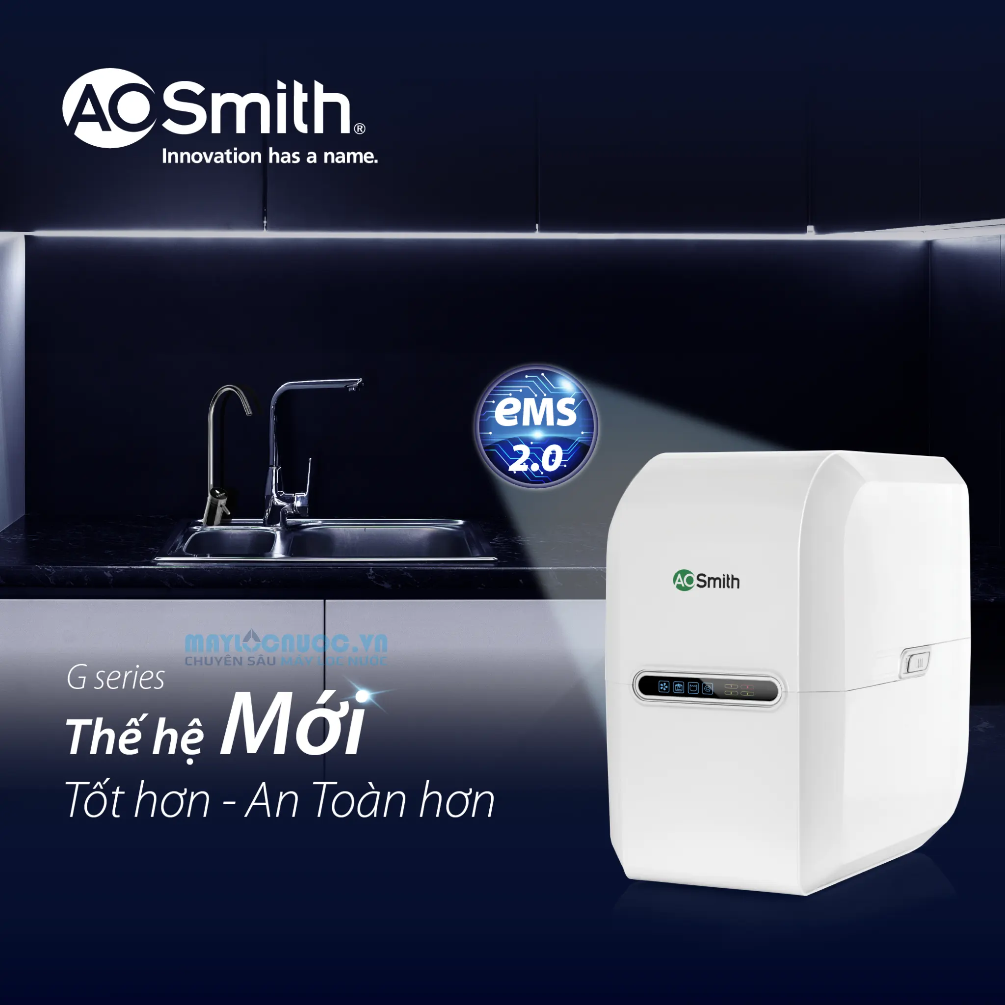 Máy lọc nước A. O. Smith G1 - 5 cấp lọc