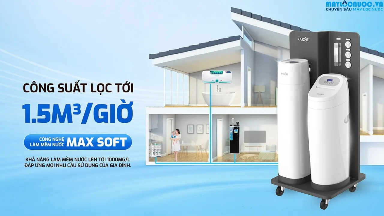 Lọc tổng trung tâm cao cấp Karofi WHF - E666