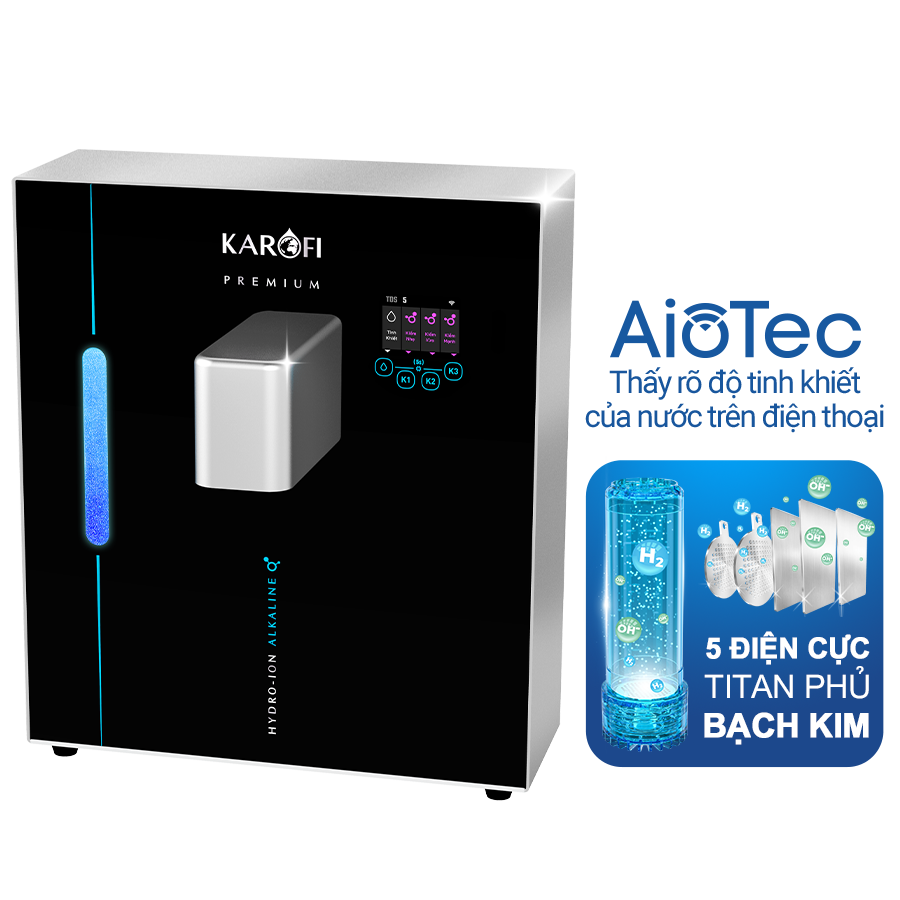 Máy tạo nước ion kiềm Karofi KAE-S18 2025 - Công nghệ hydro sạch