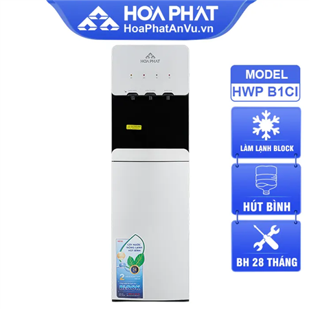 Cây nước nóng lạnh Hòa Phát HWP B1CI - Hút bình, Lạnh Block