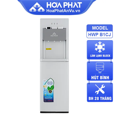 Cây nước nóng lạnh Hòa Phát HWP B1CJ - Hút bình, Lạnh Block