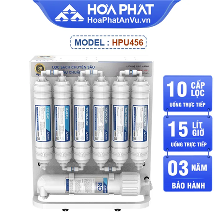 Máy lọc nước Hòa Phát HPU456 - 10 Lõi lọc