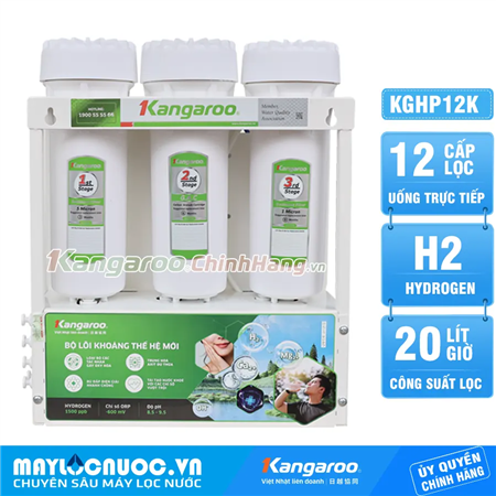 Máy lọc nước Kangaroo Hydrogen KGHP12K - Cao Cấp 2025