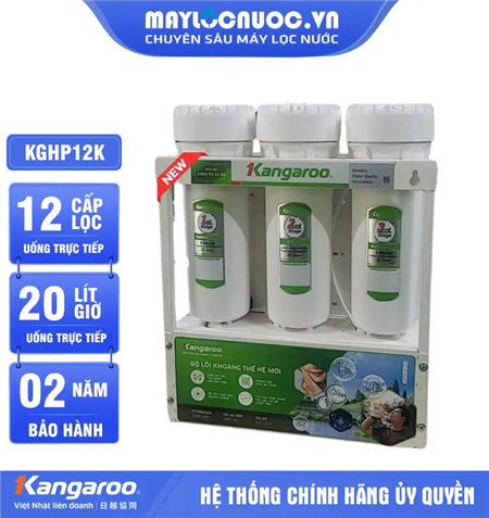 Máy lọc nước Kangaroo Hydrogen KGHP12K - Cao Cấp 2025