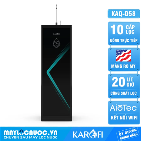 Máy lọc nước Karofi KAQ-D58 - 10 lõi lọc - Mới 2024