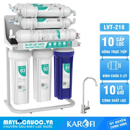 Máy lọc nước Karofi Livotec 218 - 10 Lõi Hydrogen