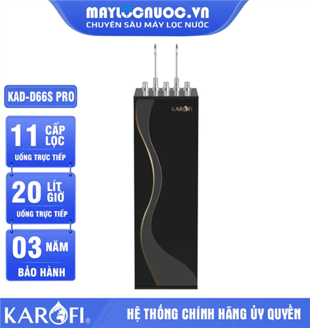 Máy lọc nước nóng lạnh Karofi KAD-D66S PRO - 11 Lõi Mới 2024