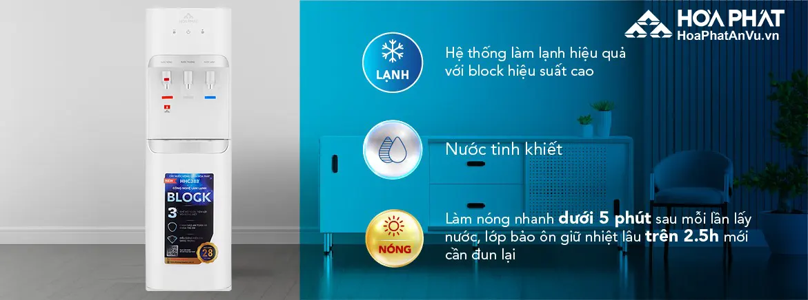 Cây nước nóng lạnh Hòa Phát HHC383