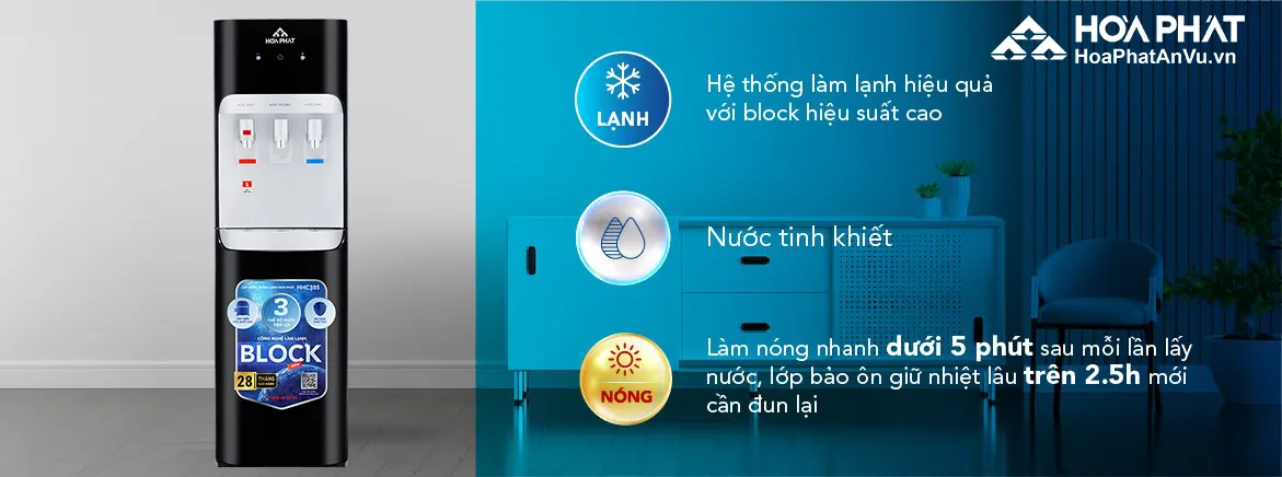 Cây nước nóng lạnh Hòa Phát HHC385