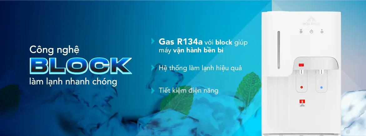 Cây nước nóng lạnh Hòa Phát HHC386 làm lạnh block