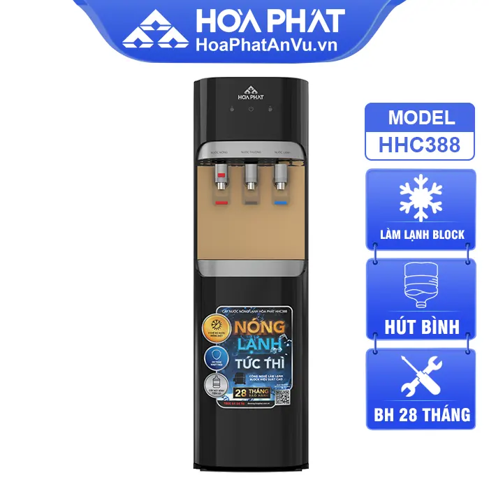 Cây nước nóng lạnh Hòa Phát HHC388 - Hút bình, lạnh Block