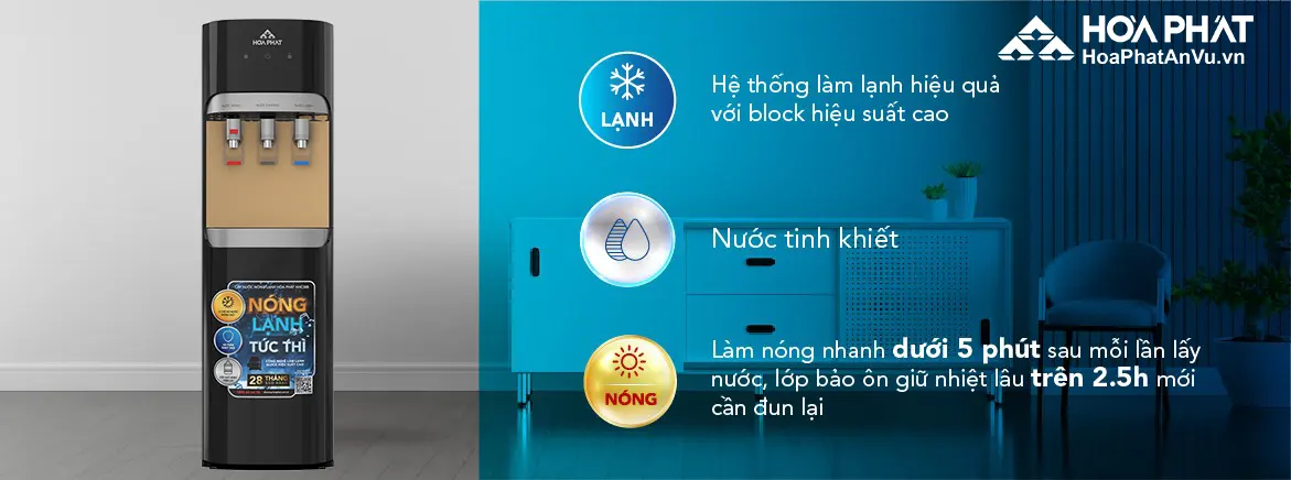 Cây nước nóng lạnh Hòa Phát HHC389