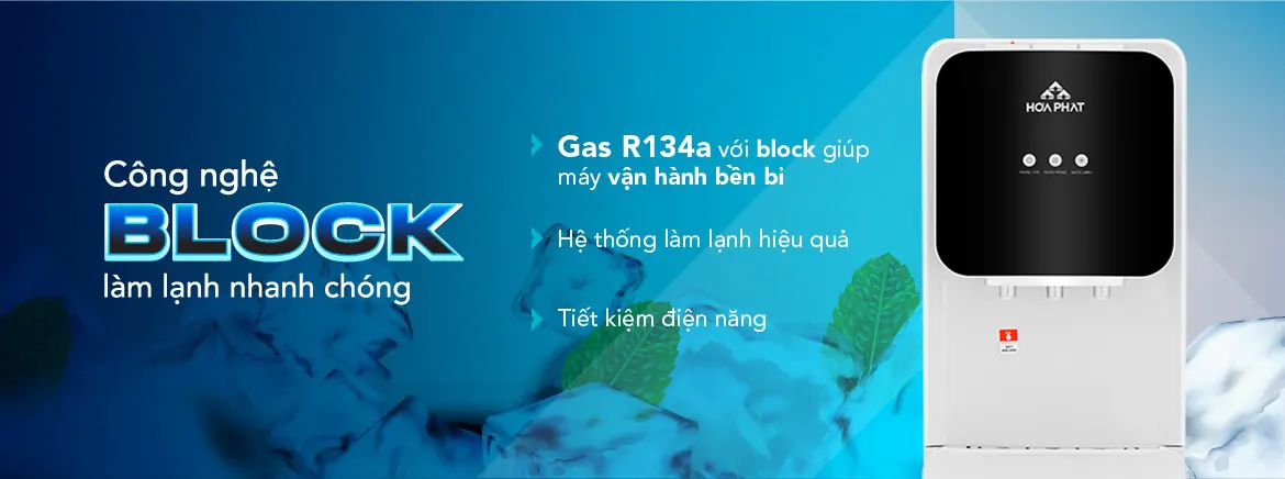 Cây nước nóng lạnh Hòa Phát HHC389 làm lạnh Block