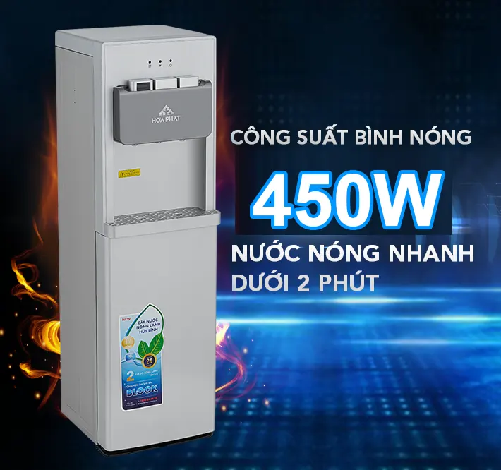 Làm nóng siêu tốc Cây nước nóng lạnh Hòa Phát HWP B1CJ