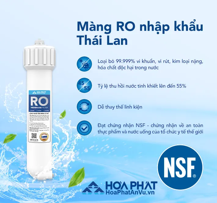 Máy lọc nước Hòa Phát HPU456