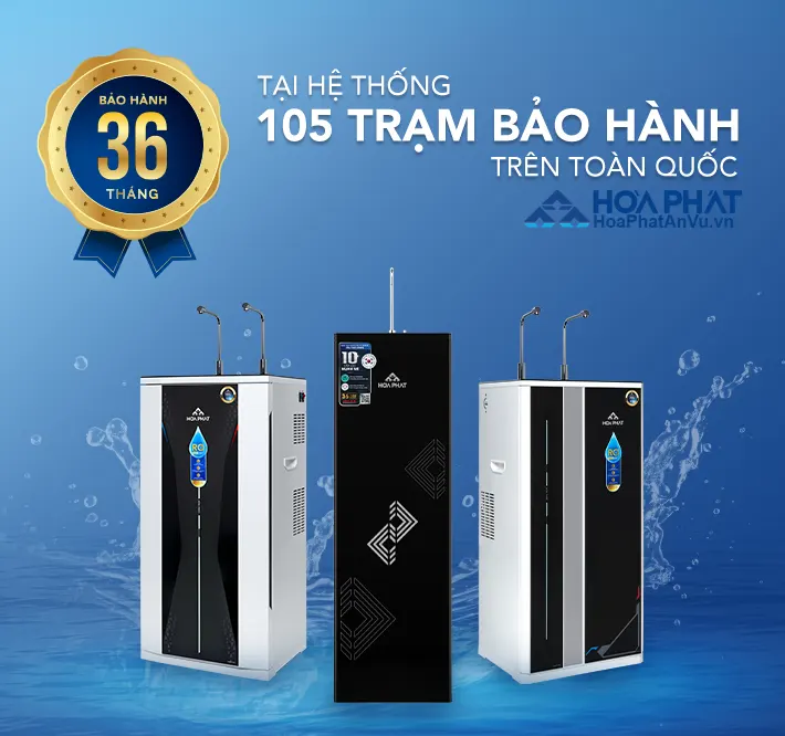 Bảo hành 36 tháng Máy lọc nước Hòa Phát HPR556 