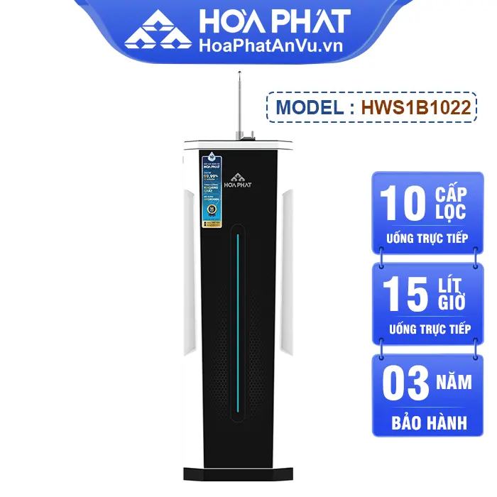 Máy lọc nước Hòa Phát HWS1B1022 - 10 lõi lọc