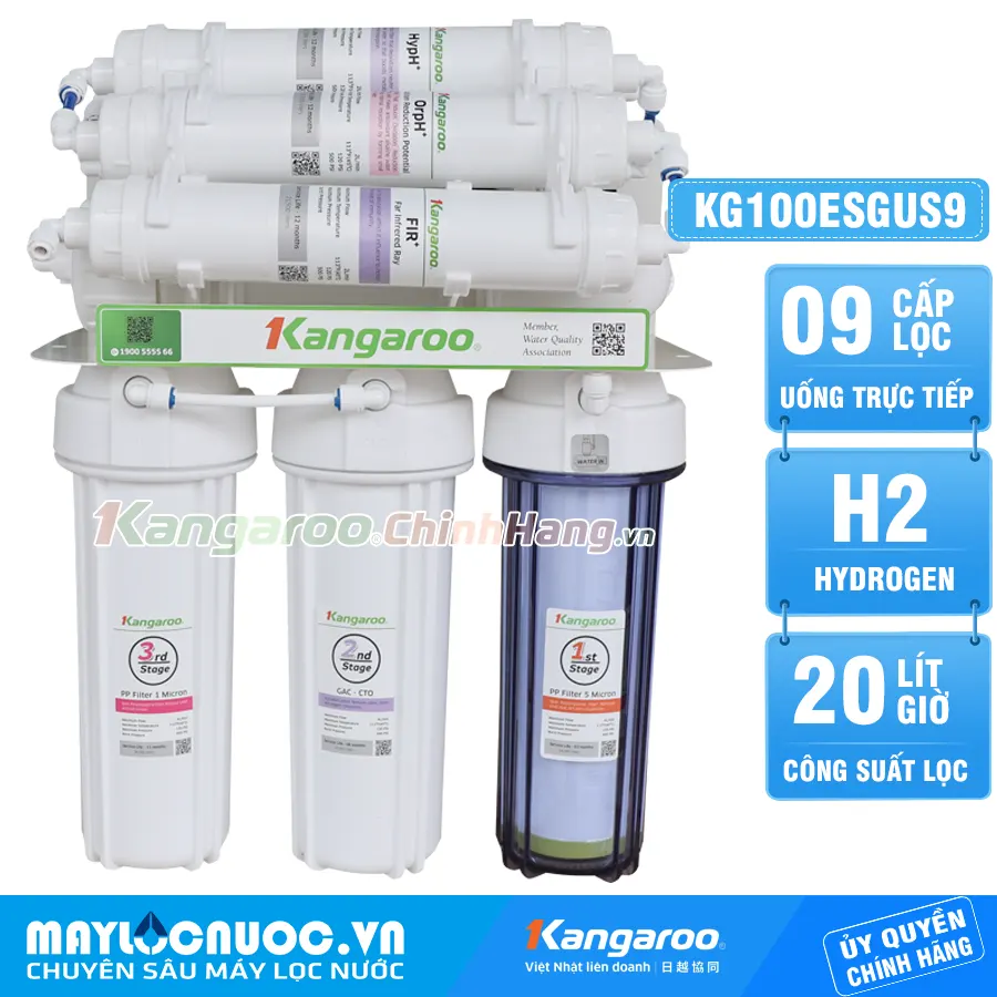 Máy lọc nước Kangaroo Hydrogen KG100ESGUS9