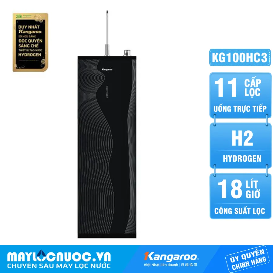 Máy lọc nước Kangaroo Hydrogen KG100HC3 - 11 Lõi Cao Cấp