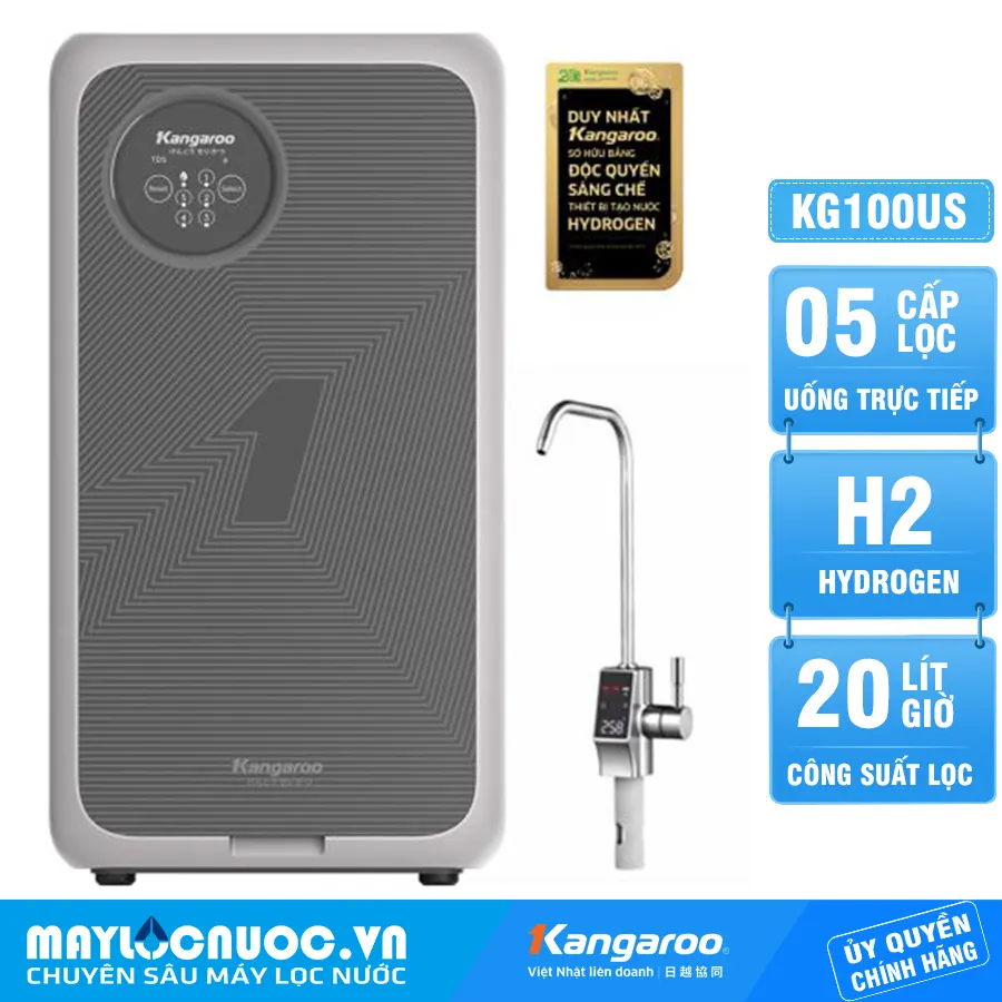 Máy lọc nước Kangaroo Hydrogen KG100US - Mẫu Mới 2025