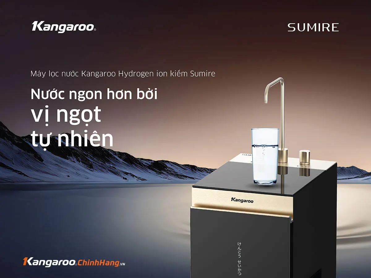 Máy lọc nước Kangaroo Hydrogen ion kiềm KGEP12A1