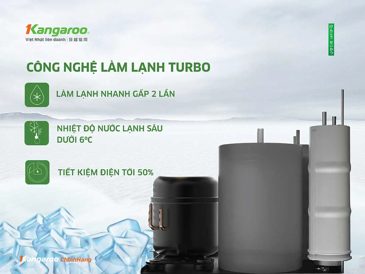 Máy lọc nước Kangaroo Hydrogen ion kiềm KGHC12A3